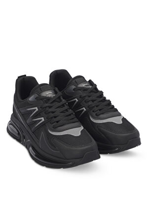 Slazenger ZIGOR Erkek Sneaker Ayakkabı Siyah / Koyu Gri