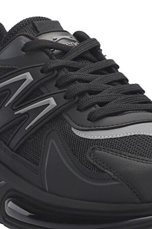 Slazenger ZIGOR Erkek Sneaker Ayakkabı Siyah / Koyu Gri