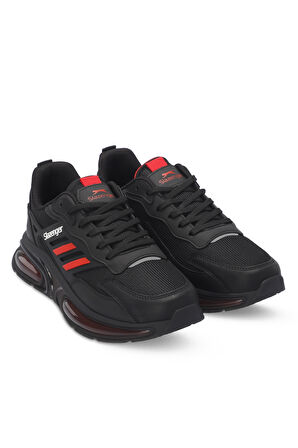 Slazenger ZION Erkek Sneaker Ayakkabı Siyah / Kırmızı