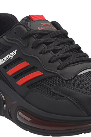Slazenger ZION Erkek Sneaker Ayakkabı Siyah / Kırmızı