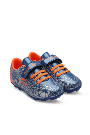 Slazenger CRYSTAL Çocuk Halı Saha Saks Mavi Futbol Ayakkabısı
