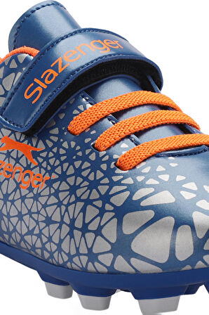 Slazenger CRYSTAL Çocuk Halı Saha Saks Mavi Futbol Ayakkabısı