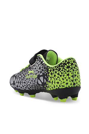 Slazenger CRYSTAL Unisex Çocuk Futbol Ayakkabı Siyah / Yeşil