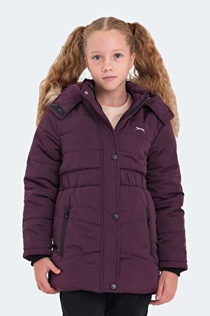 Slazenger CANDY Kız Çocuk Mont &amp; Kaban Mor