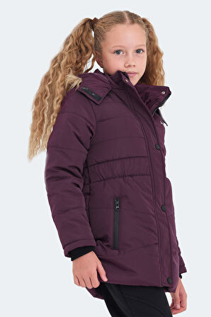 Slazenger CANDY Kız Çocuk Mont &amp; Kaban Mor