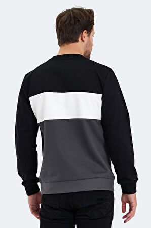 Slazenger KALYN Erkek Sweatshirt Siyah