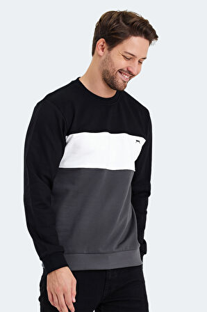 Slazenger KALYN Erkek Sweatshirt Siyah