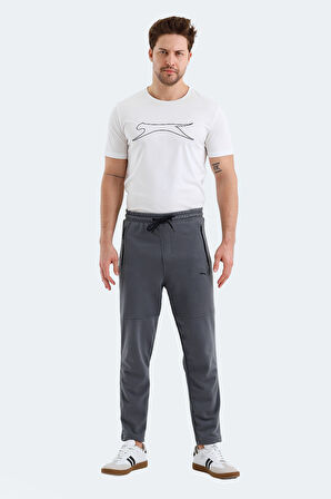 Slazenger KENNARD Erkek Fermuar Cepli Koyu Gri Eşofman Altı