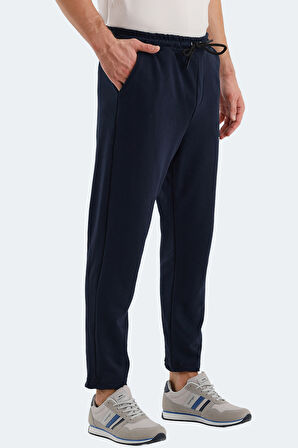 Slazenger KENNARD Erkek Fermuar Cepli Lacivert Eşofman Altı