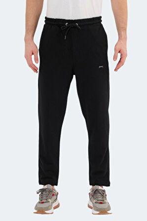 Slazenger KENNARD Erkek Fermuar Cepli Siyah Eşofman Altı