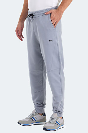 Slazenger NADAB Erkek Cepli Dar Paça Gri Eşofman Altı