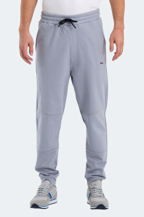 Slazenger NADAB Erkek Cepli Dar Paça Gri Eşofman Altı