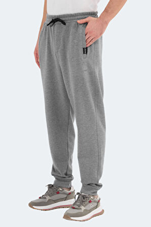 Slazenger NAVDEEP Erkek Cepli Dar Paça Koyu Gri Eşofman Altı