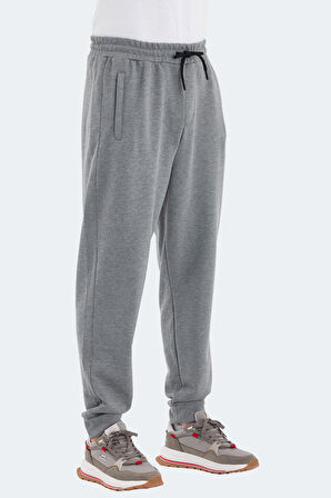 Slazenger NAVDEEP Erkek Cepli Dar Paça Koyu Gri Eşofman Altı
