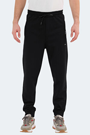 Slazenger NAVDEEP Erkek Cepli Dar Paça Siyah Eşofman Altı