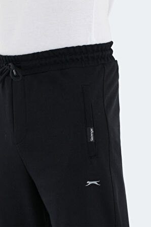 Slazenger NAVDEEP Erkek Cepli Dar Paça Siyah Eşofman Altı