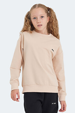 Slazenger LUPPA Unisex Çocuk Sweatshirt Camel