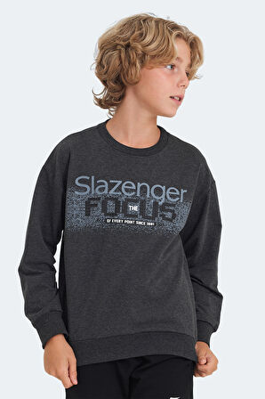 Slazenger LAST Unisex Çocuk Sweatshirt Koyu Gri