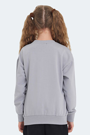 Slazenger LAST Çocuk  Taş Gri Sweatshirt