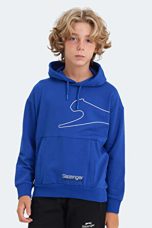 Slazenger LINK Unisex Çocuk Sweatshirt Saks Mavi