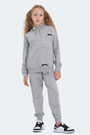 Slazenger LISEY Unisex Çocuk Eşofman Takımı Taş Gri