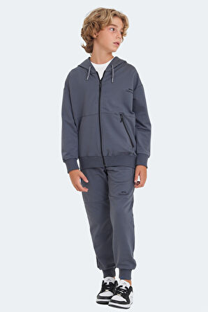 Slazenger LOCAL IN Çocuk  Koyu Gri Eşofman Takımı