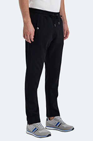 Slazenger VAIVA Erkek Cepli Siyah Eşofman Altı