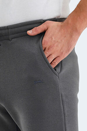 Slazenger VARIOUS Erkek Cepli Dar Paça Koyu Gri Eşofman Altı