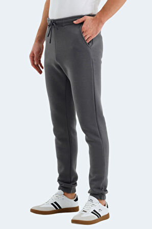 Slazenger VARIOUS Erkek Cepli Dar Paça Koyu Gri Eşofman Altı