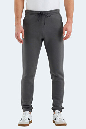 Slazenger VARIOUS Erkek Cepli Dar Paça Koyu Gri Eşofman Altı