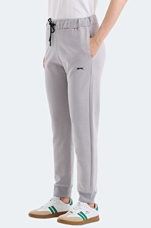 Slazenger VETERAN Kadın Cepli Gri Eşofman Altı