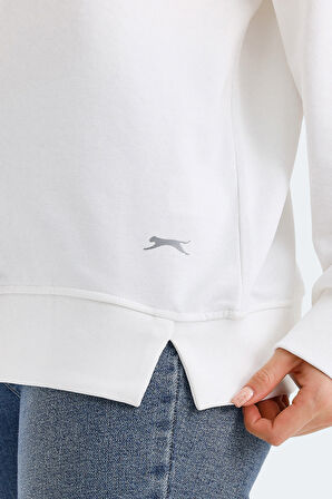 Slazenger VIRTUE Kadın Sweatshirt Beyaz