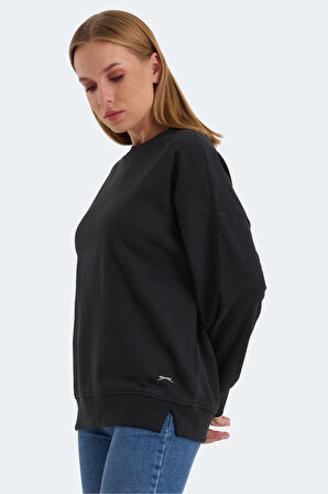 Slazenger VIRTUE Kadın Sweatshirt Siyah