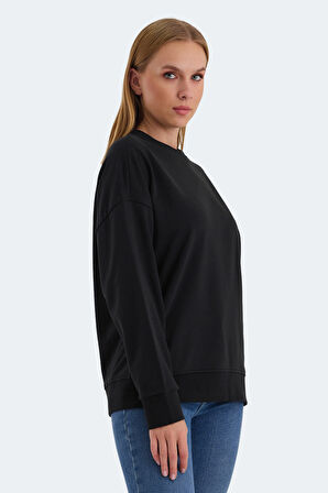 Slazenger VIRTUE Kadın Sweatshirt Siyah