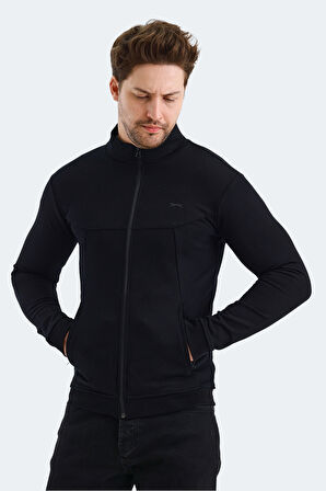 Slazenger VISUAL Erkek Sweatshirt Siyah