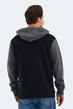 Slazenger VIOLA Erkek Sweatshirt Siyah / Gri