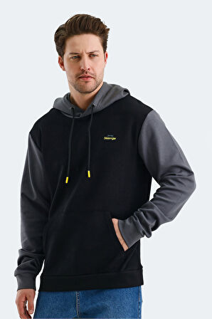 Slazenger VIOLA Erkek Sweatshirt Siyah / Gri