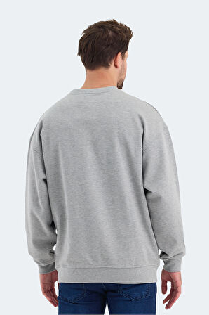 Slazenger VADIK OVERSIZE Erkek Sweatshirt Gri