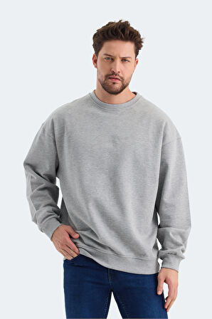 Slazenger VADIK OVERSIZE Erkek Sweatshirt Gri