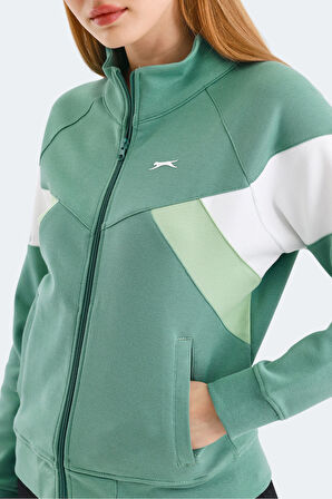 Slazenger VICTORY Kadın Sweatshirt Yeşil