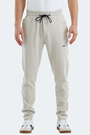 Slazenger VURAL Erkek Cepli Dar Paça Bej Eşofman Altı