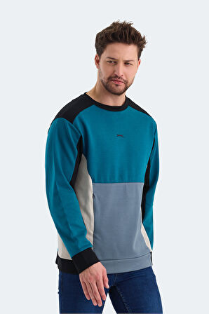 Slazenger VITALI Erkek Sweatshirt Petrol