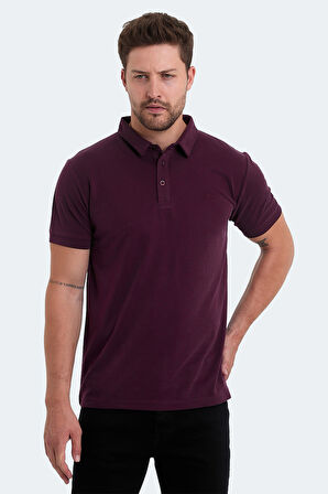Slazenger KUGGA Erkek  Mürdüm Tişört