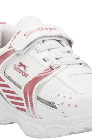 Slazenger KENDALL Çocuk Cırt Cırtlı Beyaz / Pembe Günlük Spor Ayakkabısı