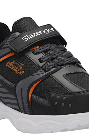 Slazenger KENDALL Çocuk Cırt Cırtlı Siyah / Koyu Gri Günlük Spor Ayakkabısı