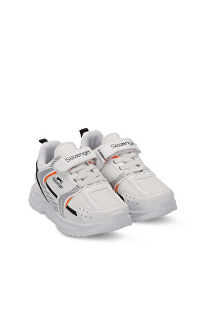 Slazenger KENDALL Çocuk Cırt Cırtlı Beyaz / Turuncu Günlük Spor Ayakkabısı