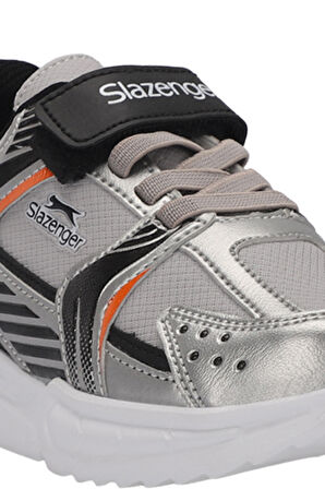 Slazenger KENDALL Çocuk Cırt Cırtlı Gri / Siyah Günlük Spor Ayakkabısı