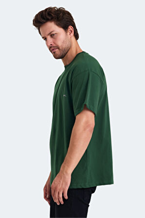 Slazenger KULANA Oversize Erkek Oversıze Yeşil Tişört