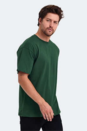 Slazenger KULANA Oversize Erkek Oversıze Yeşil Tişört