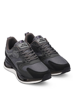 Slazenger ZOWIE Erkek Sneaker Ayakkabı Koyu Gri / Siyah